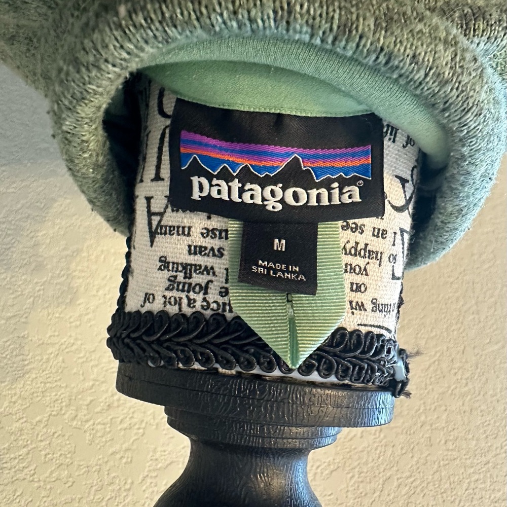 Patagonia Olive Full-Zip Fleece Jacket Size Medium - Picture 6 of 13